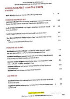 Red Rock Cafe menu