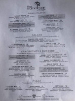 The Sandbar Village menu