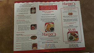 Harper's Rapid Dining menu