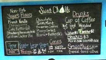 Sweet Chill Yogurt Parlor menu