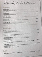 Narrowsburg Inn menu