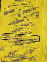 Crossing Diner menu