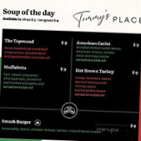 Tommys Place menu