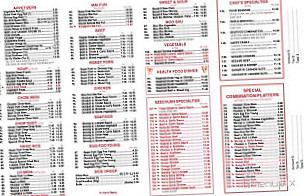 No-1 Chinese menu