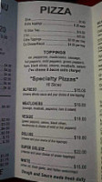 Carlinis Pizza Shop menu