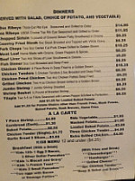 Country Diner menu