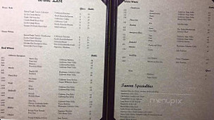 Spread Eagle Tavern menu