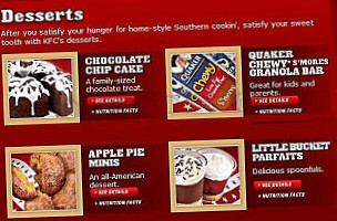 Kfc menu