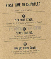 Chipotle Mexican Grill menu