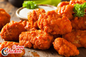 Crispy Fried Chicken Orange Halal Food food