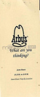 Arby's menu