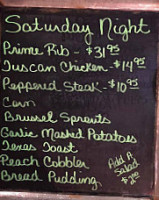 Chuck Box Cafe menu