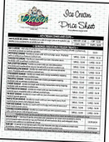 Dietsch Brothers Fine Chocolates Ice Cream menu