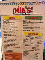 Mia's Cantina Mexican Grill menu