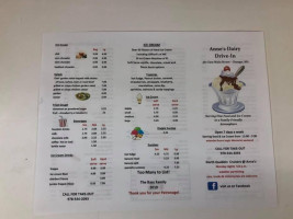 Anne's Dairy Drive In menu