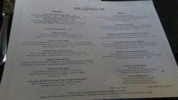 Millennium menu
