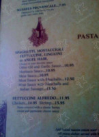 Maisano's Italian menu