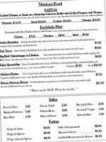 Rock Island Grill menu