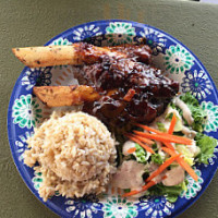 Harley's Tropical Bbq Steak Seafood food