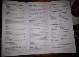 Under-the-hill Saloon menu