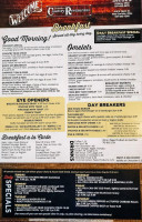 Studebaker's Country menu
