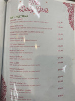 Daily Grill Indian menu