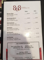 868 Estate Vineyards menu