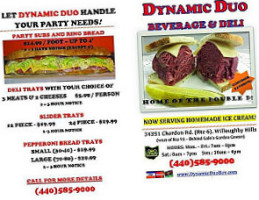 Dynamic Duo Beverage Deli menu