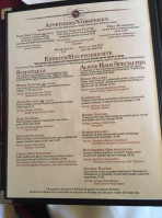 Alpine Haus menu