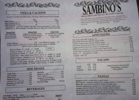 Sambino's Pizza menu