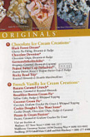 Cold Stone Creamery menu