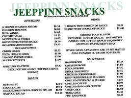 Jeeppinn menu
