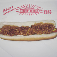 Eddie's Footlong Hotdogs food