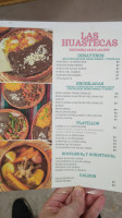 Las Huastecas menu
