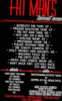 Fat Man's menu