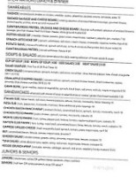 The Java Nation Coffee And Bake House menu