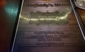 Hogbodys And Grill menu