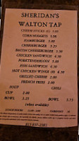 Sheridan's Walton Tap Inc menu