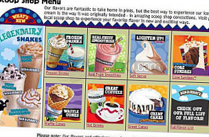 Ben Jerry's menu