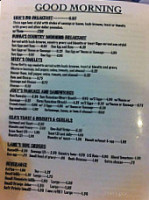 Sonny's Cafe menu