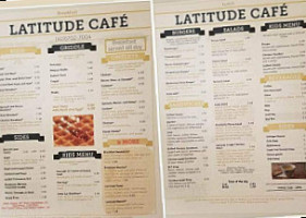 Latitude Cafe menu