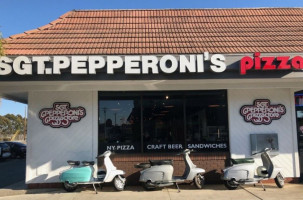 Sgt. Pepperoni's Pizza Store inside