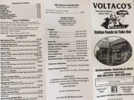 Voltaco's Italian Foods menu