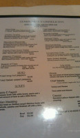 Terrigno's Fairfield Inn menu