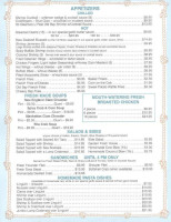 16th Street Seafood menu