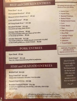 Hartley Inn menu