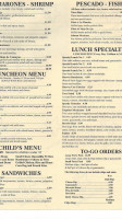 El Olmeca menu