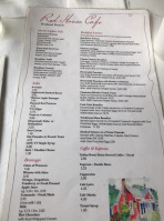 Red House Cafe menu