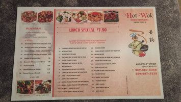 Hot Wok menu