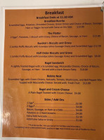 Megpies Bakery Cafe menu